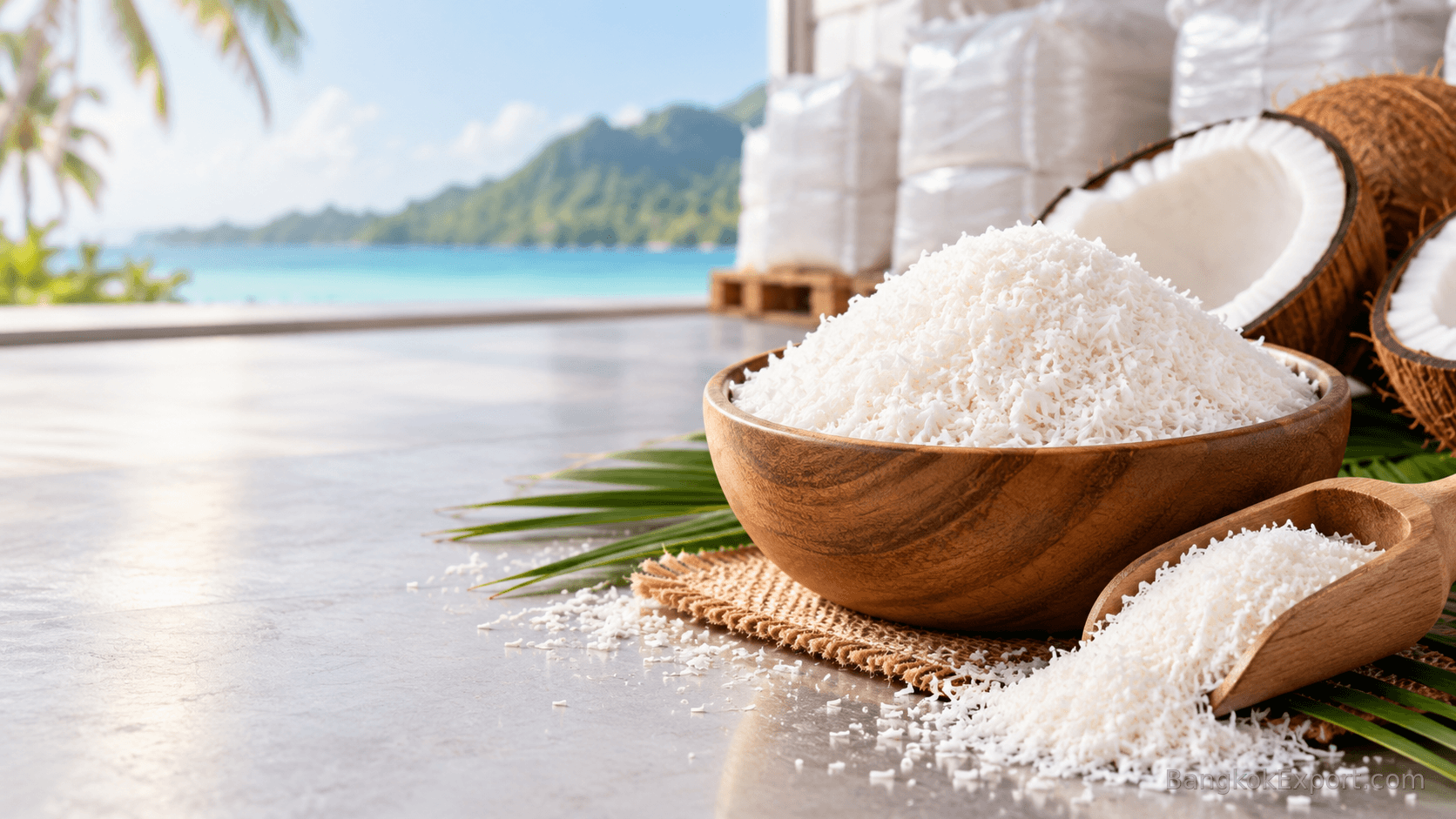 Desiccated coconut from Thailand